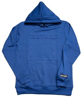 Blue Embossed Logo Hoodie (Euro Slim Fit)